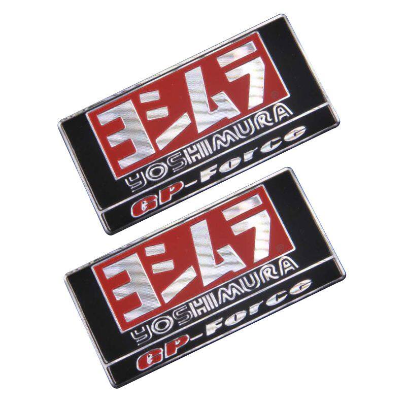 2 PCS ขนาด 9*4.5 ซม.YOSHIMURA มอเตอร์ไซค์อลูมิเนียมท่อไอเสียสติกเกอร์ ...