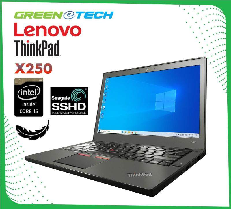 Refurbished Lenovo Thinkpad X250 Dual Battery (i5-5200u 5th Gen 2.2Ghz / 8GB RAM / 500GB SSHD / Win 10 Pro (3 Mth Warranty for Laptop and 1 Mth Warranty for Adaptor and Battery) Used Laptop Notebook Malaysia