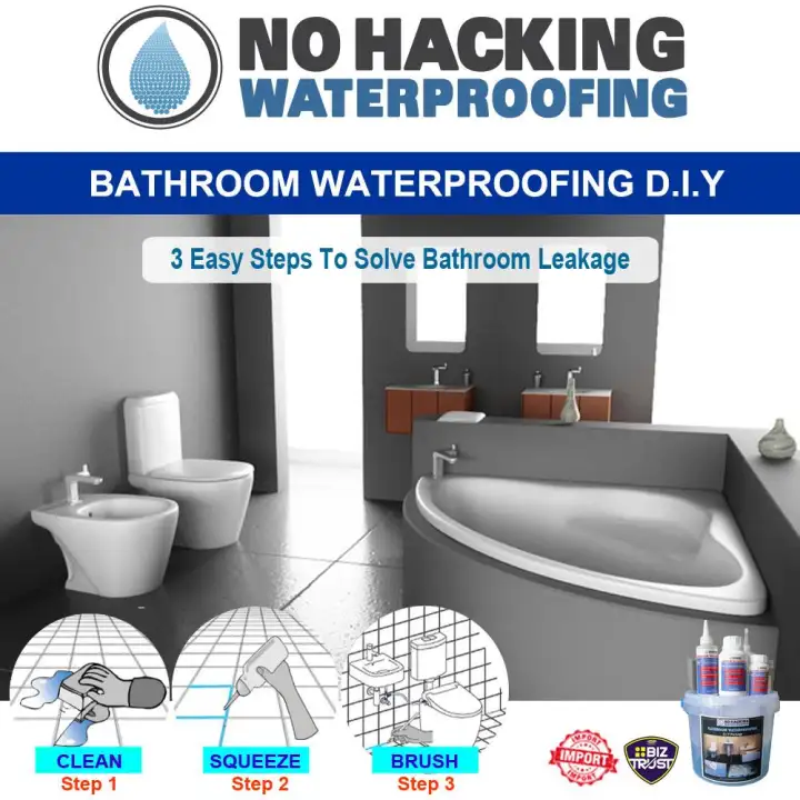 Toilet Bathroom Tiles Waterproofing Penetration Water Proofing