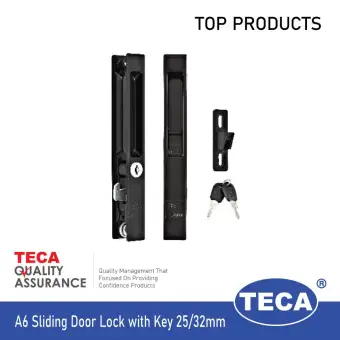 Teca A6 Sliding Door Lock With Key 25 32mm Door Locks Sliding