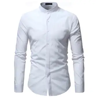 stand collar formal shirts