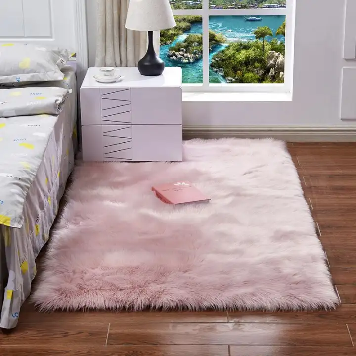 Thick Faux Sheepskin Area Rug Carpet Rectangle