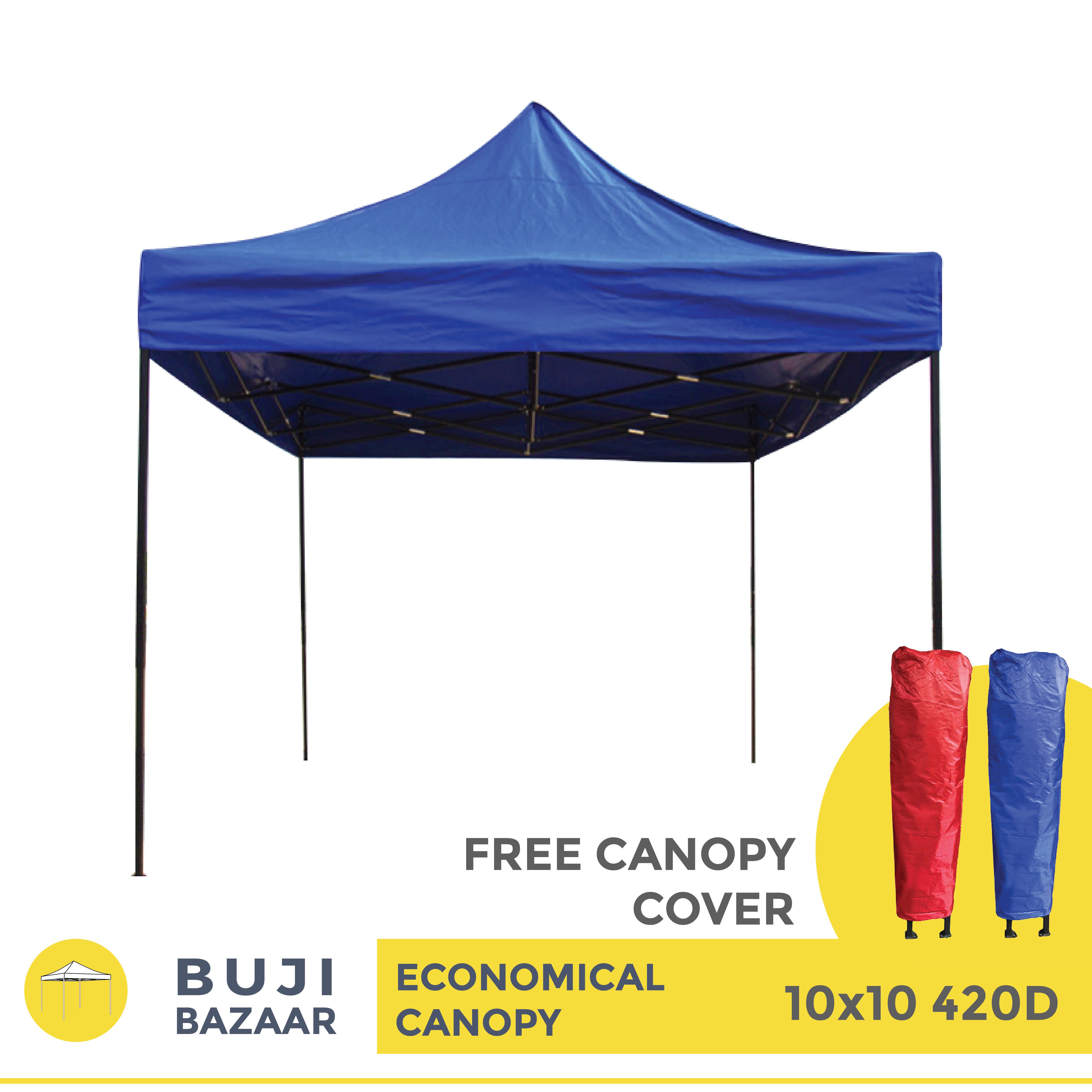 Bazaar Outdoor Large Single Side Canopy Awning Tent Beach Sun Shade Rainproof UV-proof For Camping Hiking 