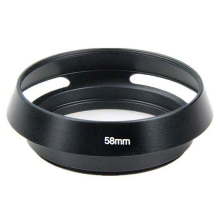 Camera โลหะ Vented ฝาครอบเลนส์สำหรับเลนส์ 58 แผ่นกรอง MM ด้าย