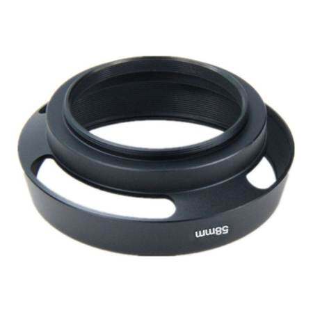 Camera โลหะ Vented ฝาครอบเลนส์สำหรับเลนส์ 58 แผ่นกรอง MM ด้าย