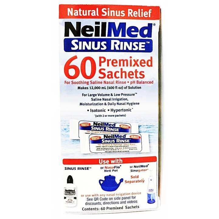 NEILMED SINUS RINSE 60 PREMIXED SACHETS (ADULT) | Lazada