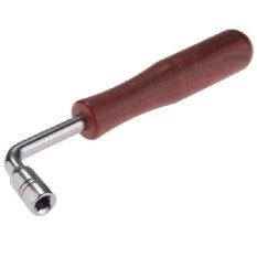 Professional durable mute L-shape Piano Tuning Tool Hammer Wrench Tuner Handle metal Brown