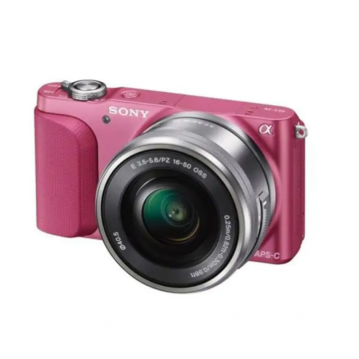 Sony Alpha Nex 3ny 16mp Camera With Selp16 50mm And Sel55 210mm Pink Lazada