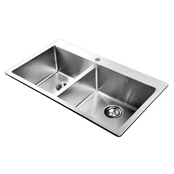 Sus 304 Stainless Steel Hand Made Double Bowl Kitchen Sink Lazada Sus 304 Stainless Steel Hand Made Double Bowl Kitchen Sink