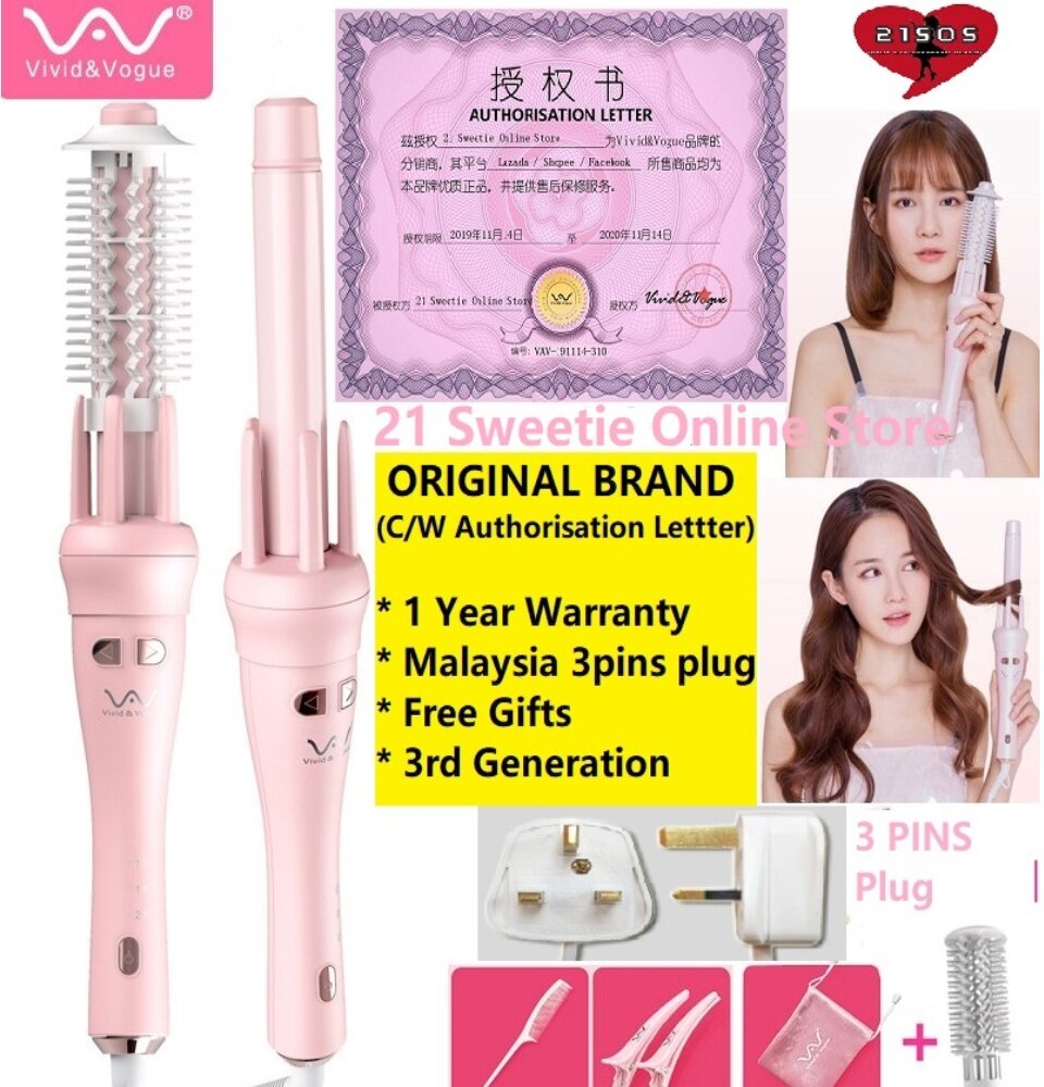 vav tourmaline ceramic automatic hair curler