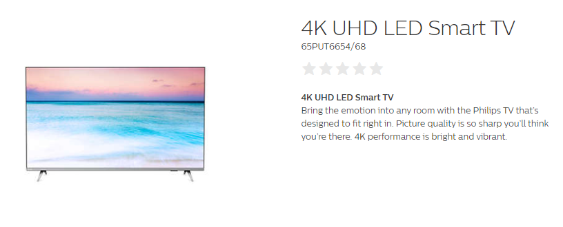 Philips 65 4k Uhd Smart Led Tv 65put6654 68 Seng Huat
