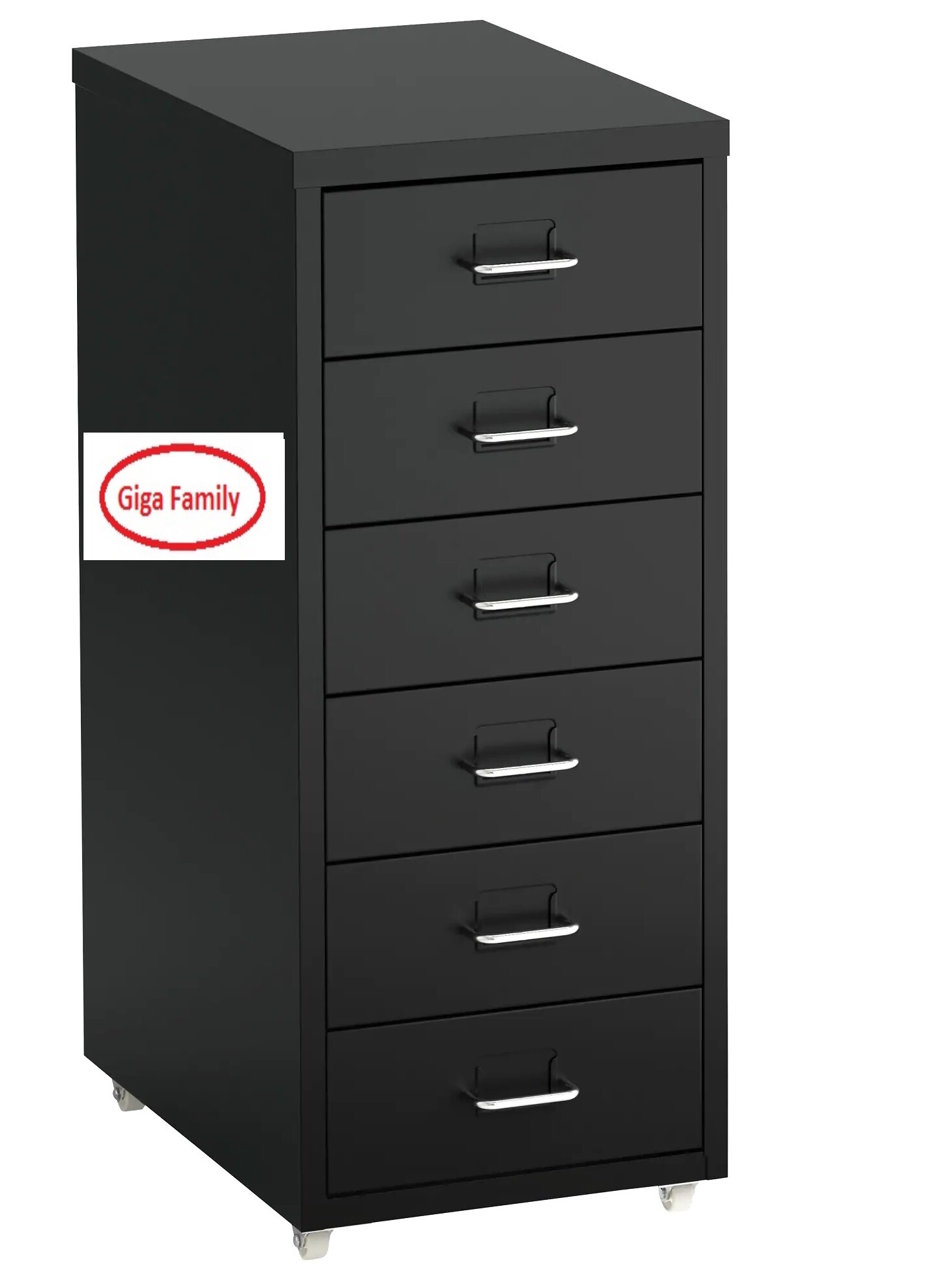 I K E A Helmer Drawer On Castors Blue White Black Lazada