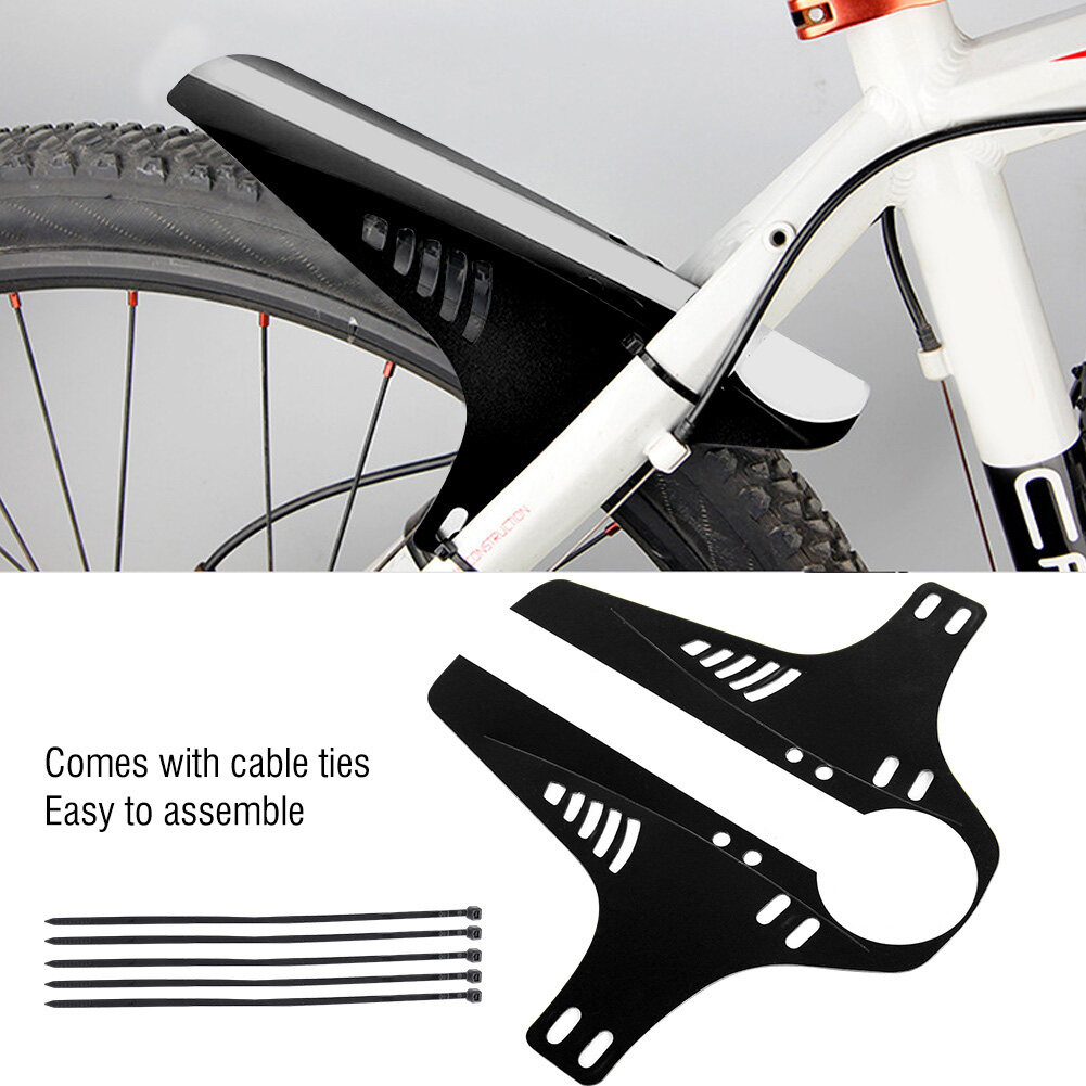 MTB Bike Bicycle Mud Guards Tire Tyre Mudguard w//Cable Ties For Bike Fenders
