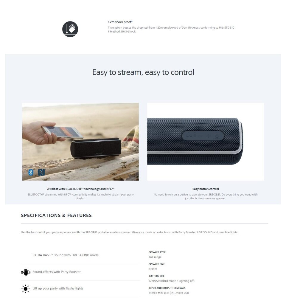 Speaker Outlet Speaker Sony Srs Xb21 MALAYSIA READY STOCK Sony SRS