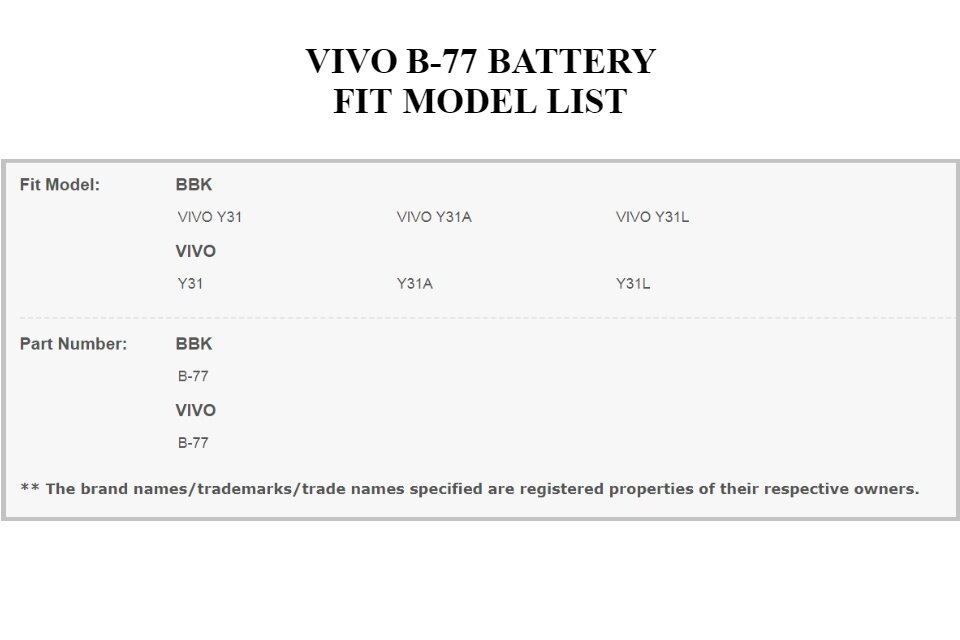 y31 battery model name