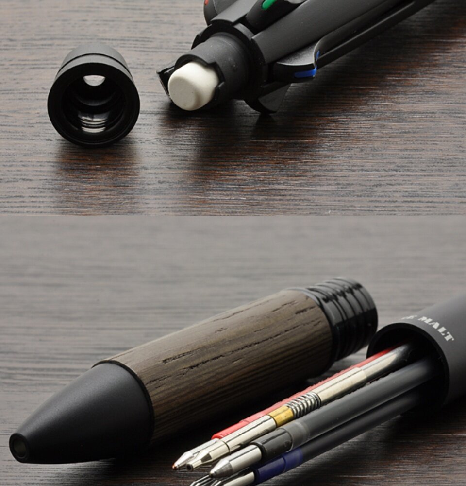 筆記具 uni PURE MALT-JETSTERAM Forest Green Uni Jetstream 4+1 Pure Malt Forest Green : r/pens