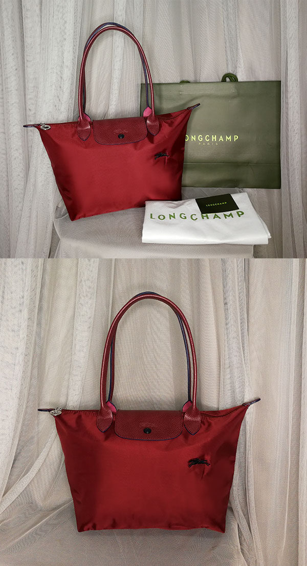 Lc051 Longchamp Le Pliage Club Small Tote L2605619 Dark Red Limited Edition Free Gift