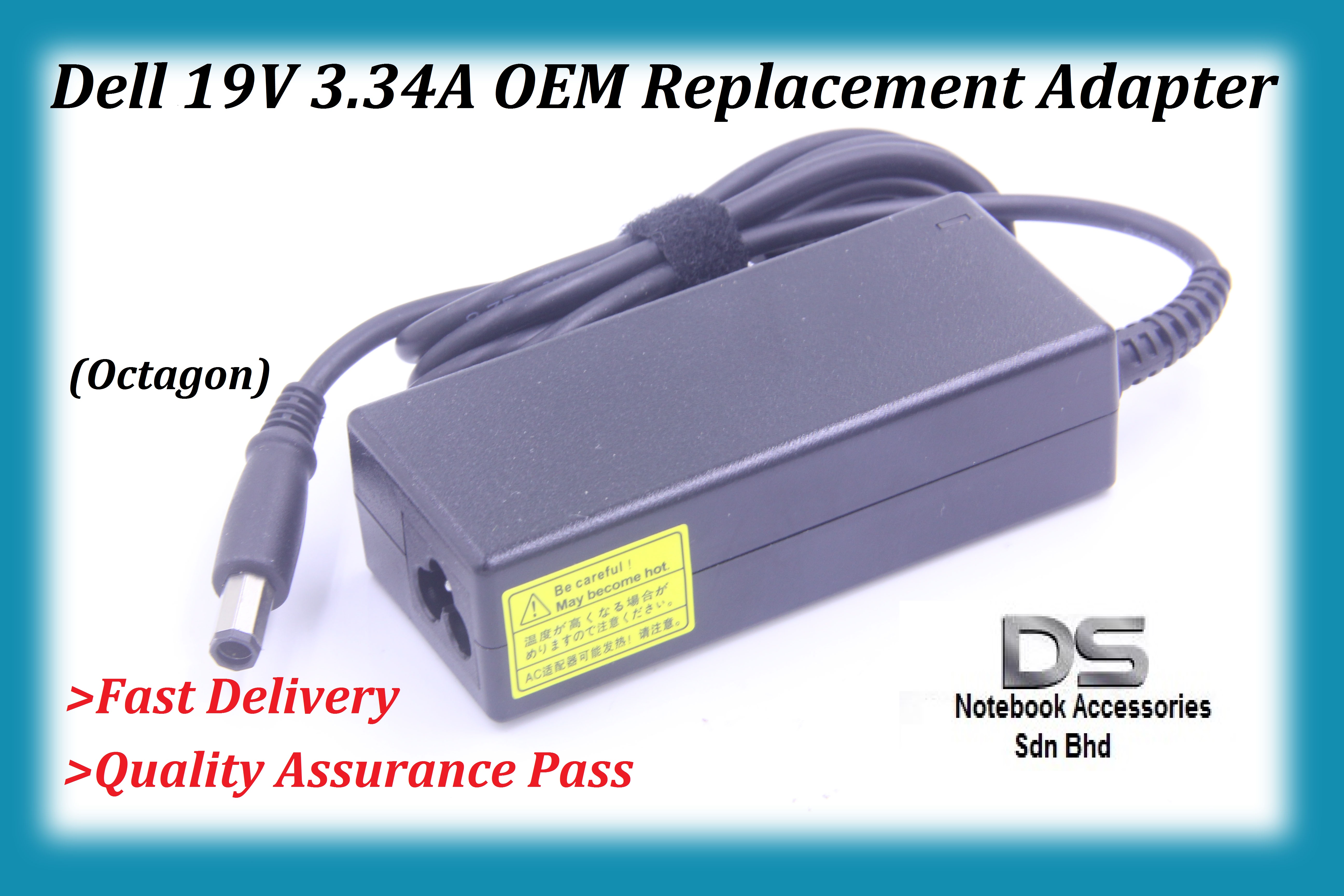 Dell Latitude D430 Laptop Power Adapter Charger 19 5v 3 34a Octagon Dell 19 5v 3 34a 65w Octagon Charger Lazada