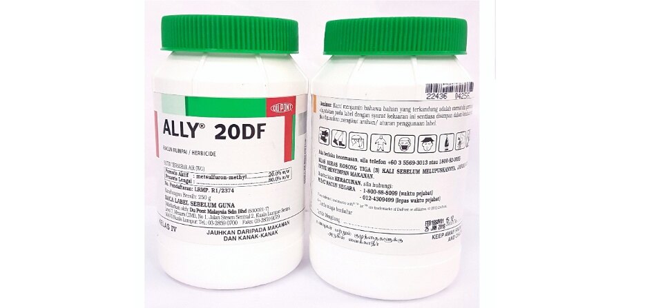 Dupont 250g Ally 20DF Metsulfuron-methyl 20% Racun Rumpai /Anak Pokok /  Herbicide Selective Systemic Herbicide Grasses And Broad-Leaved Weeds  Control Paddy Oil Palm Rubber Herbicide - Lazada | Lazada