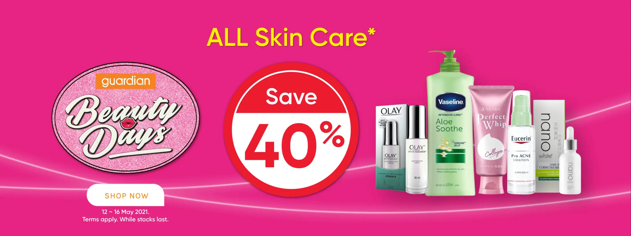 Skin care 40 % Guardian