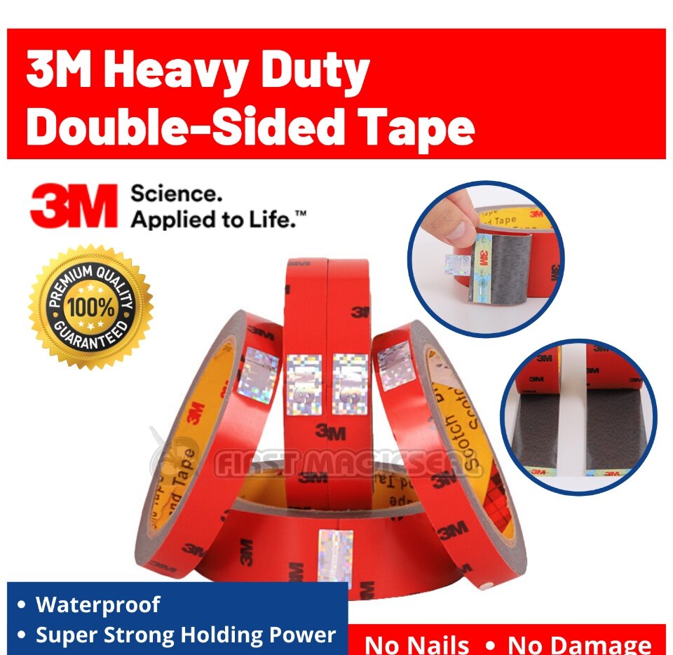 3M VHB 4950 Heavy Duty Mounting Tape - 1 Inch X 15 Ft Permanent Bonding Roll