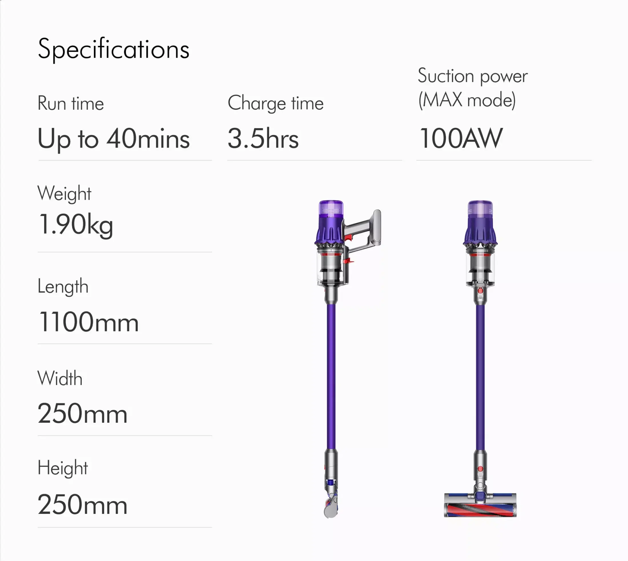 Dyson Stick Vacuum Cleaner Digital Slim Fluffy Extra (Purple / Iron) Seng Huat