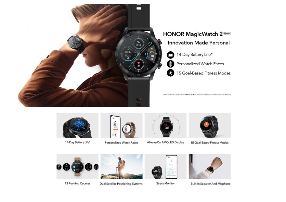 HONOR MagicWatch 2 Wearable Smart Watch 46mm 14 Day Battery