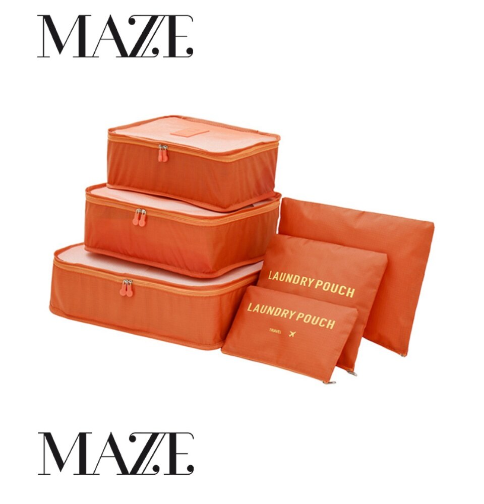 Maze Champ 6 In 1 Storage Bag Set Waterproof Luggage Organizer_voghion.com