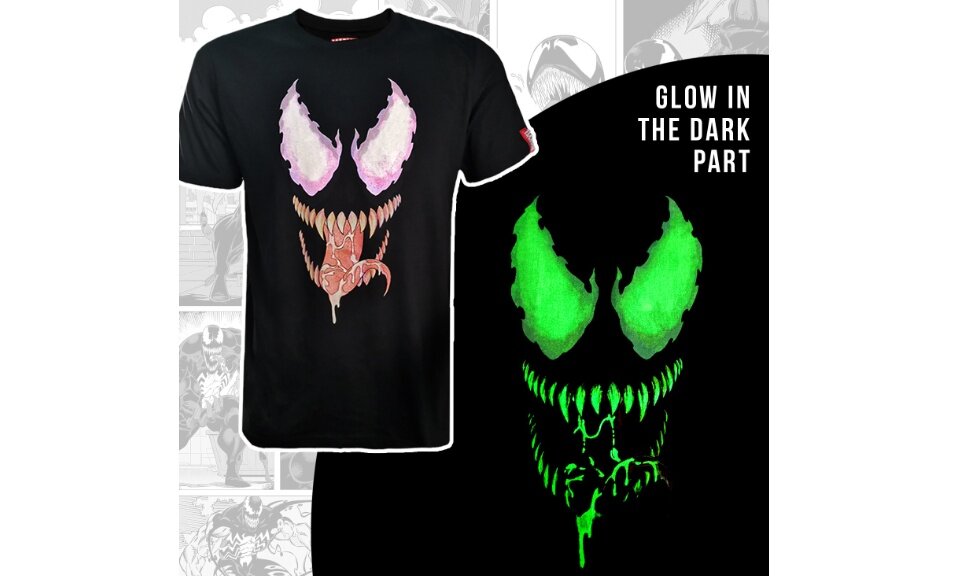 venom glow in dark t shirt