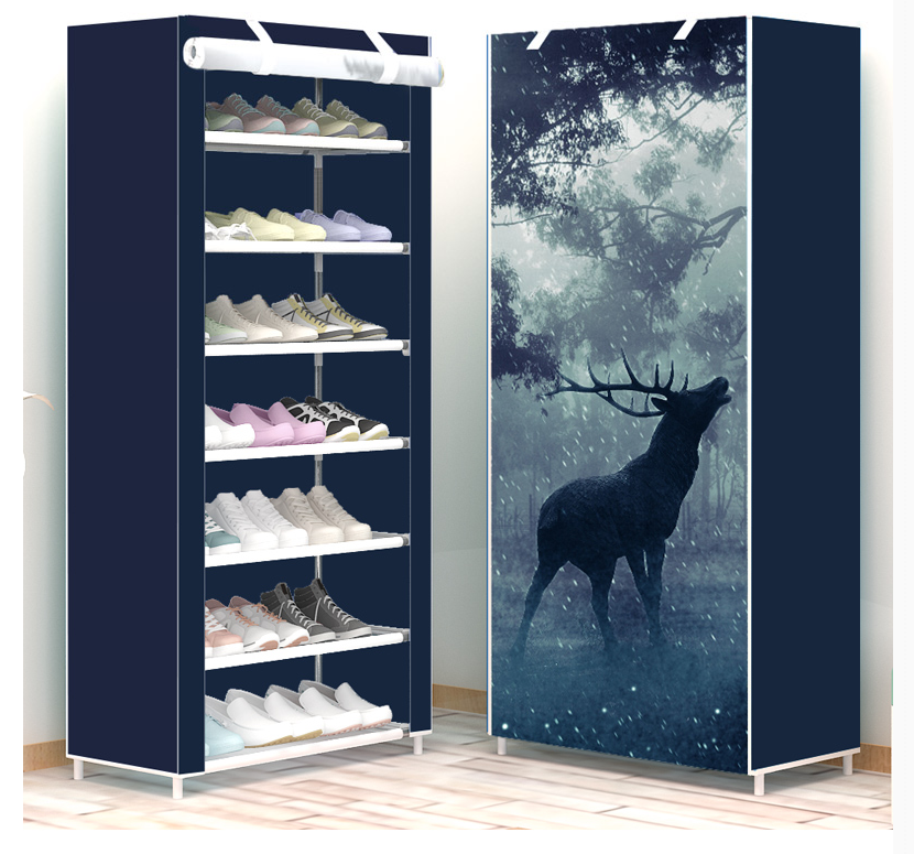 Yoi 7 Tier Shoe Rack With Dust Proof Cover Closet Shoe Storage