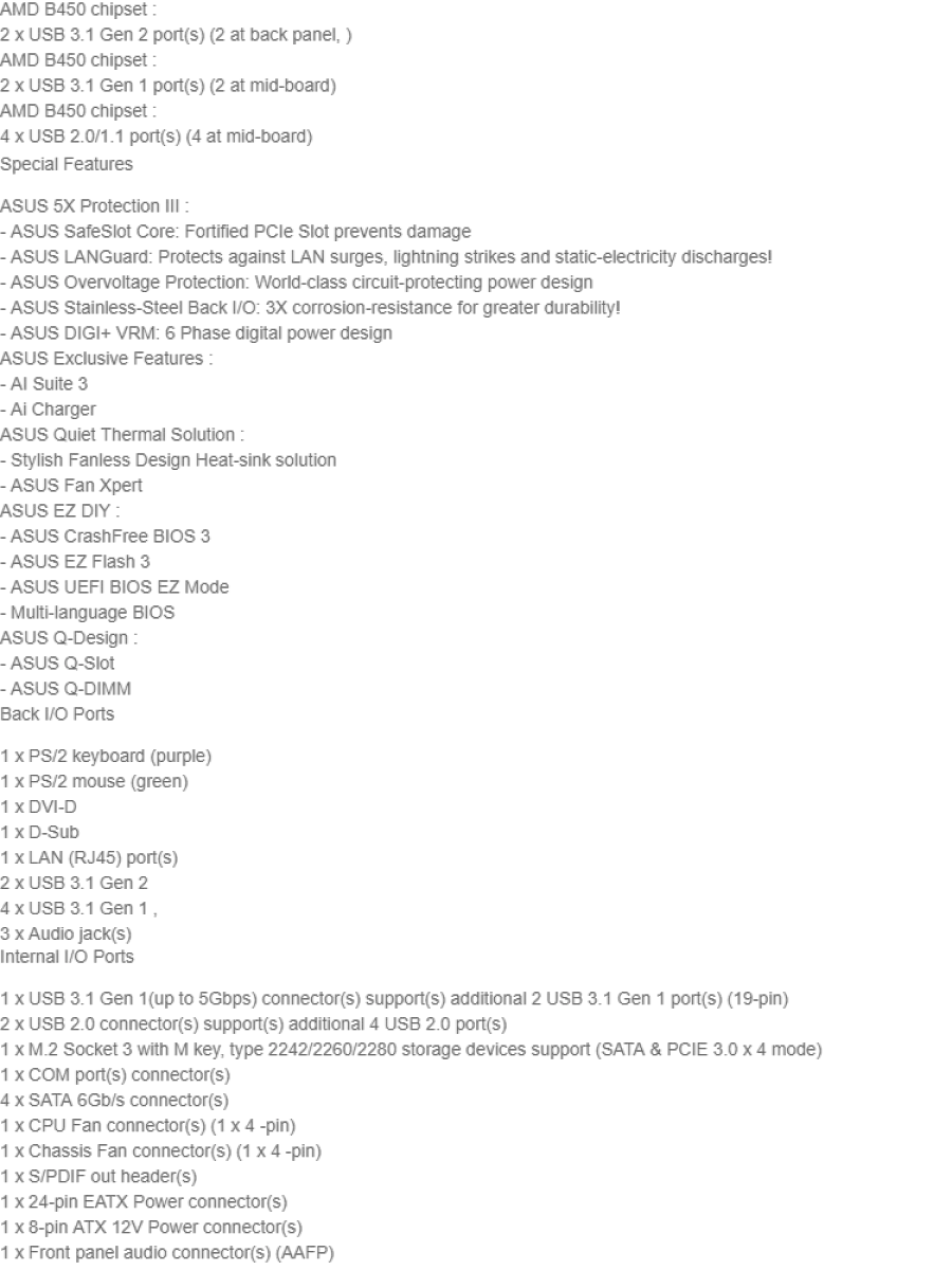 Asus Prime B450m K Amd Am4 Matx Motherboard Ddr4 B450m K Lazada