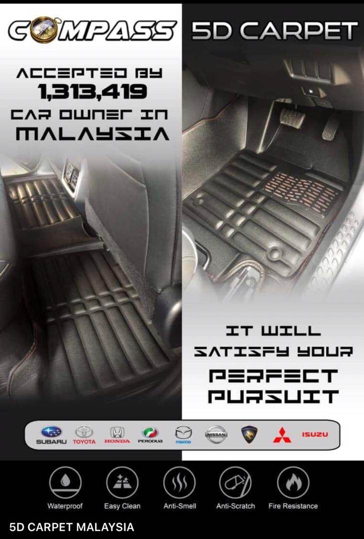 Ford Ranger 2011 2019 5d Oem Anti Slip Car Floor Mat Carpet Blk