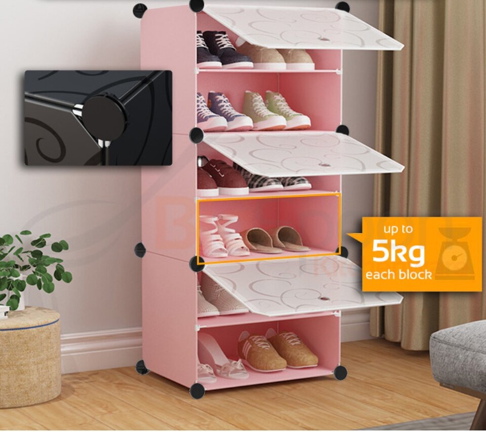 Cara pasang outlet shoe storage box