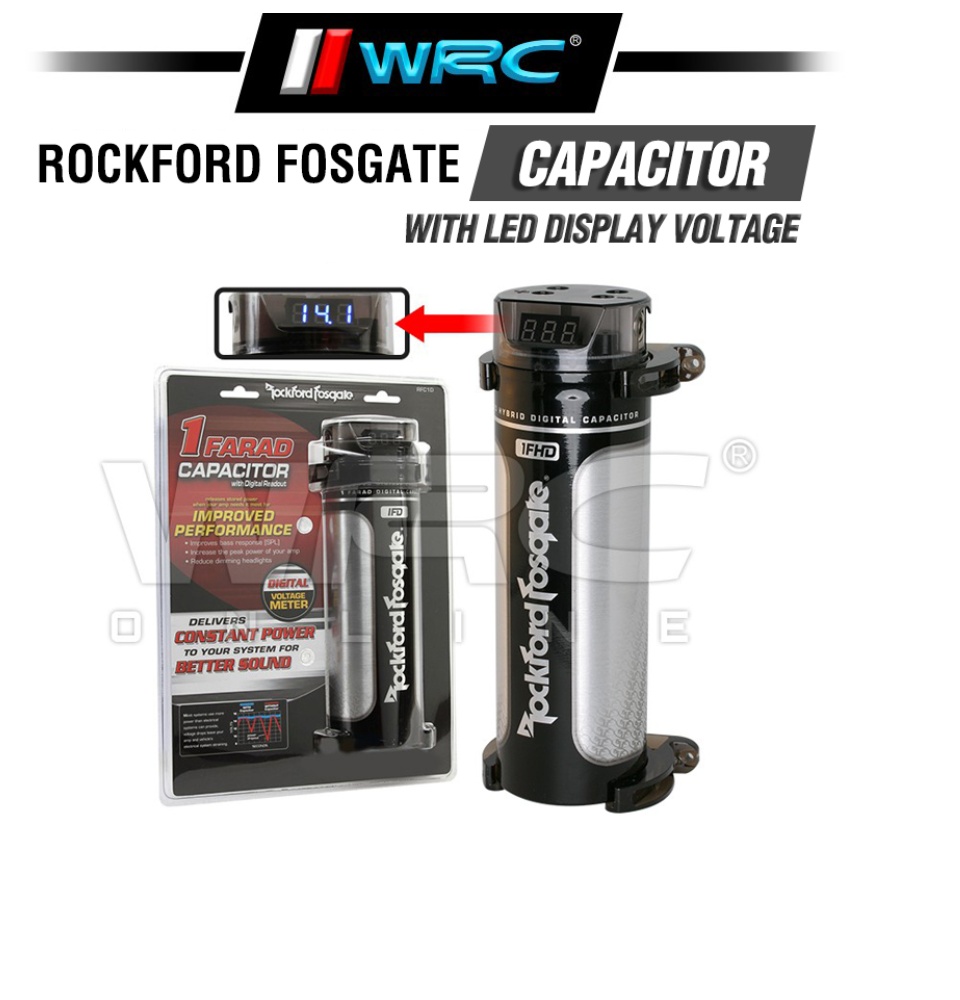 Rockford RFC1D キャパシタ Rockford Fosgate RFC1D 1 Farad Capacitor Energy Storage