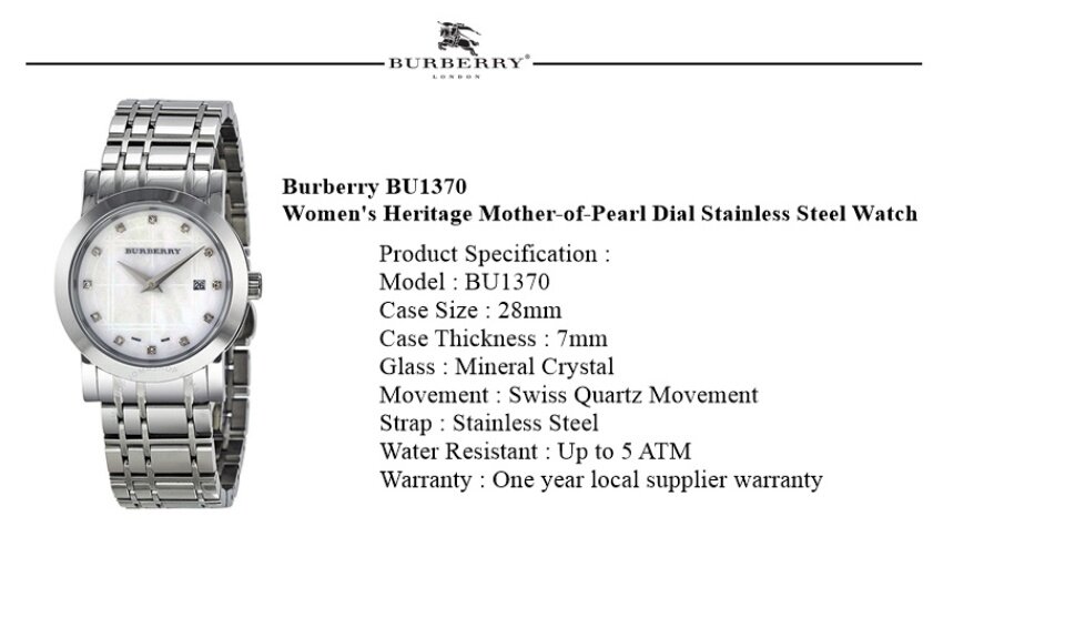 burberry watch 28mm