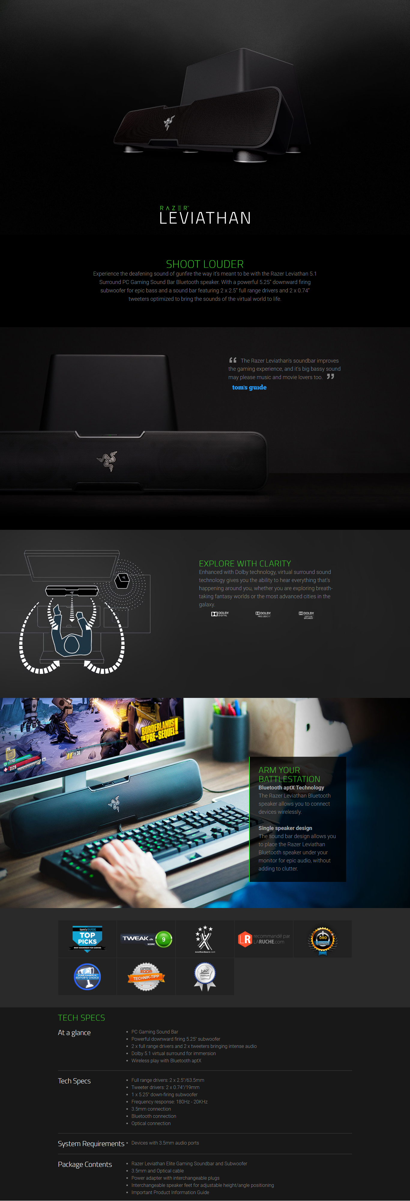 razer leviathan specs