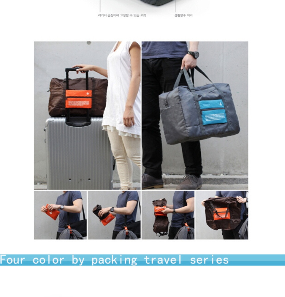 Waterproof Nylon Foldable Travel Bag Large Capacity Storage Pouch_voghion.com