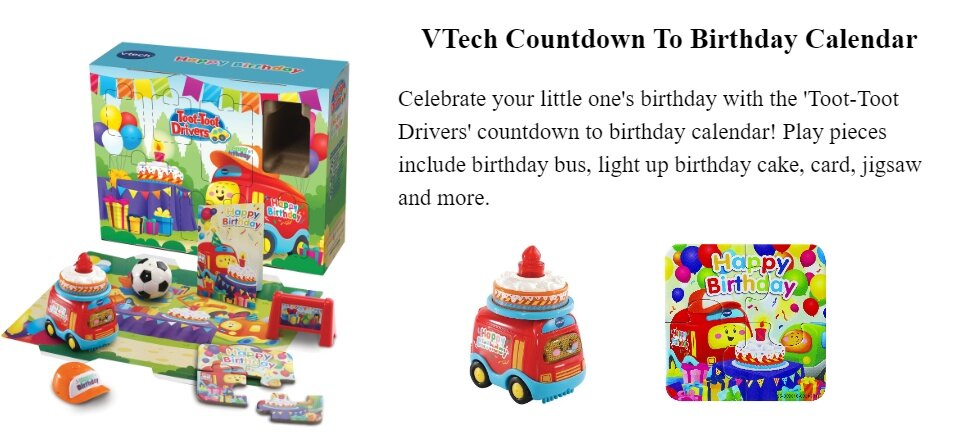 toot toot birthday countdown