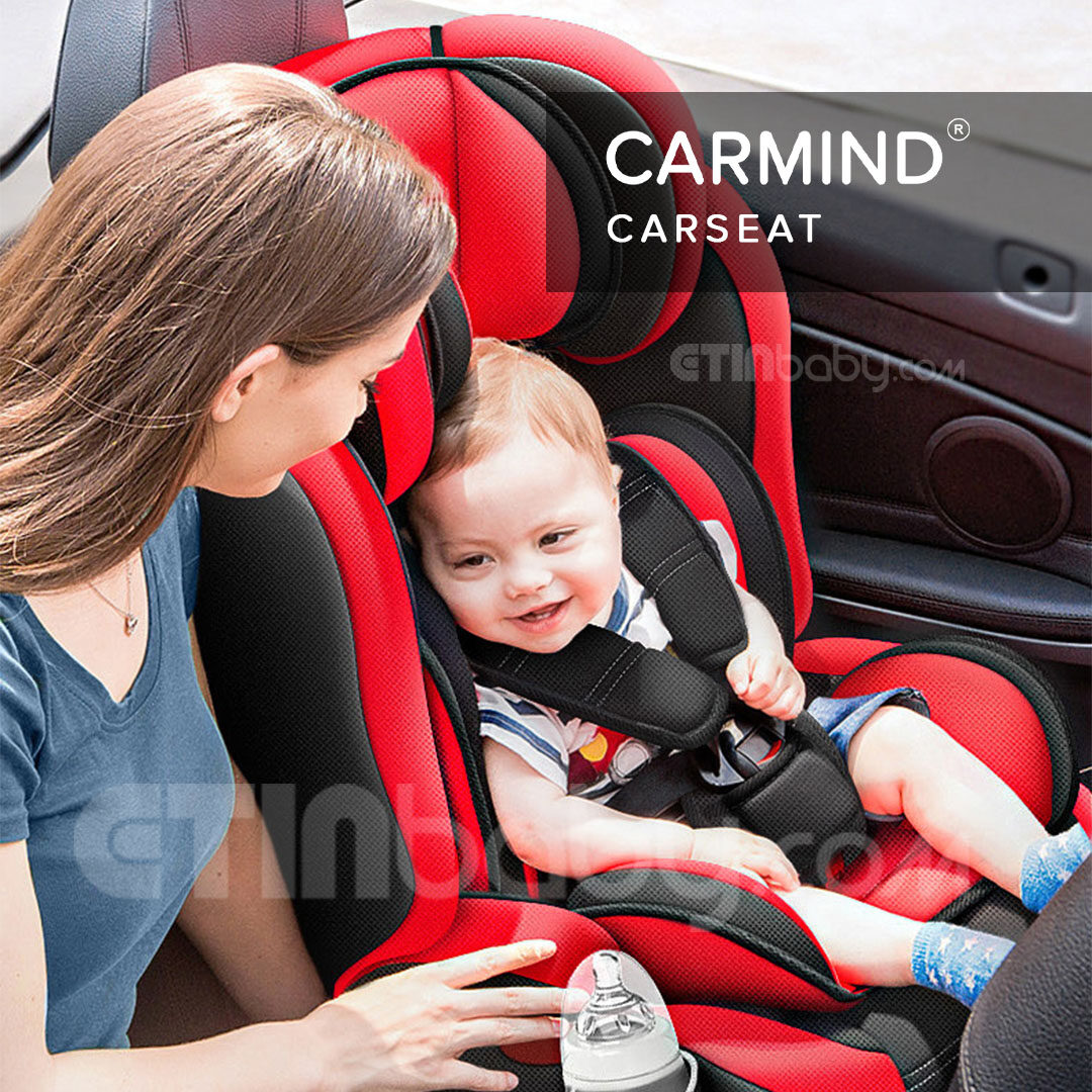 Ready Stock Carmind Booster Baby Car Seat Adjustable Headrest For Kids 9 Month To 12 Years