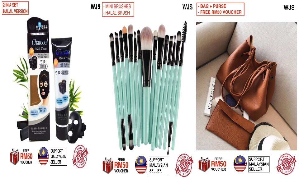(HALAL BRUSH) WJS HALAL 24pcs 24 pcs High Quality Professional Cosmetic