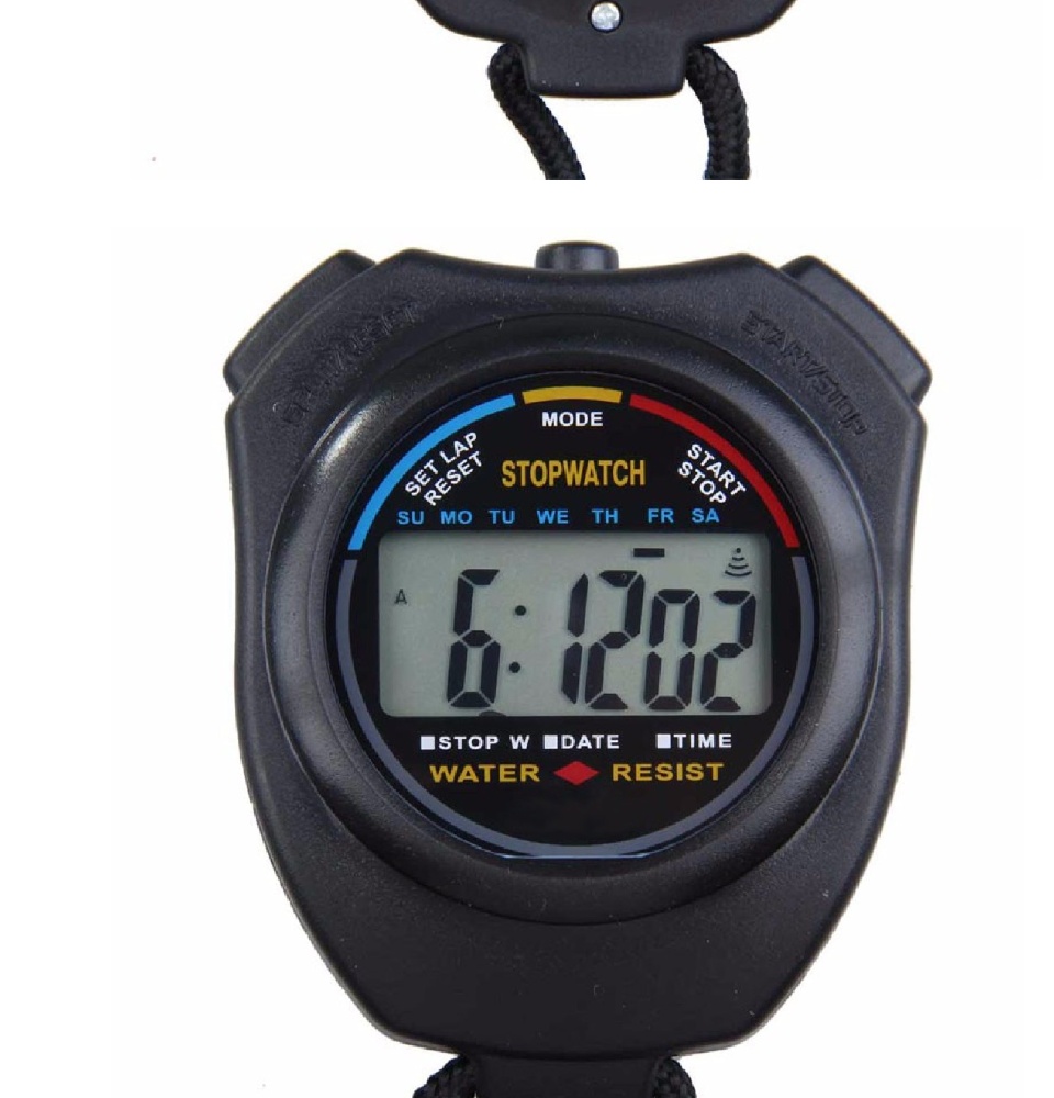 SUPERSPORT Professional Waterproof LCD Digital Running Timer 