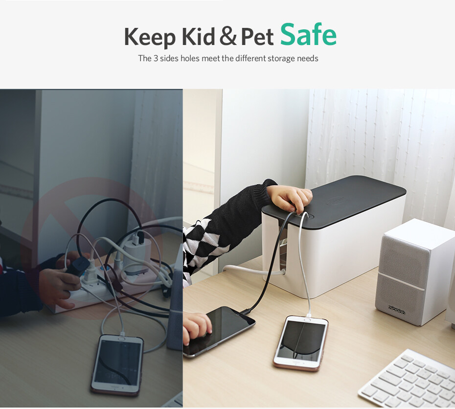 Ugreen Home Electronic Cable Organizer Box