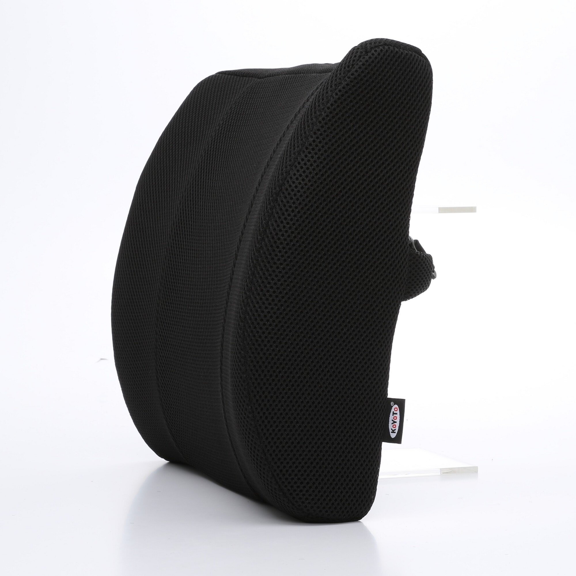 Koyoto K 111 Memory Foam Back Pain Relief Lumbar Support Cushion Superb Quality Of Memory Foam Lumbar Support Cushion With 2 Years Warranty Black