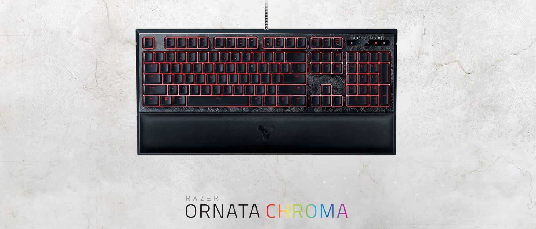 Razer Ornata Chroma MechaMembrane Chroma RGB Gaming Keyboard with