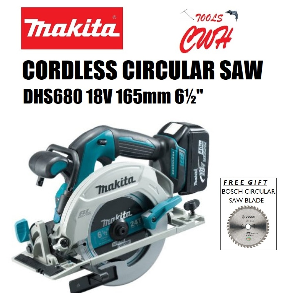 MAKITA DHS680 18V 165mm 6½ CORDLESS 