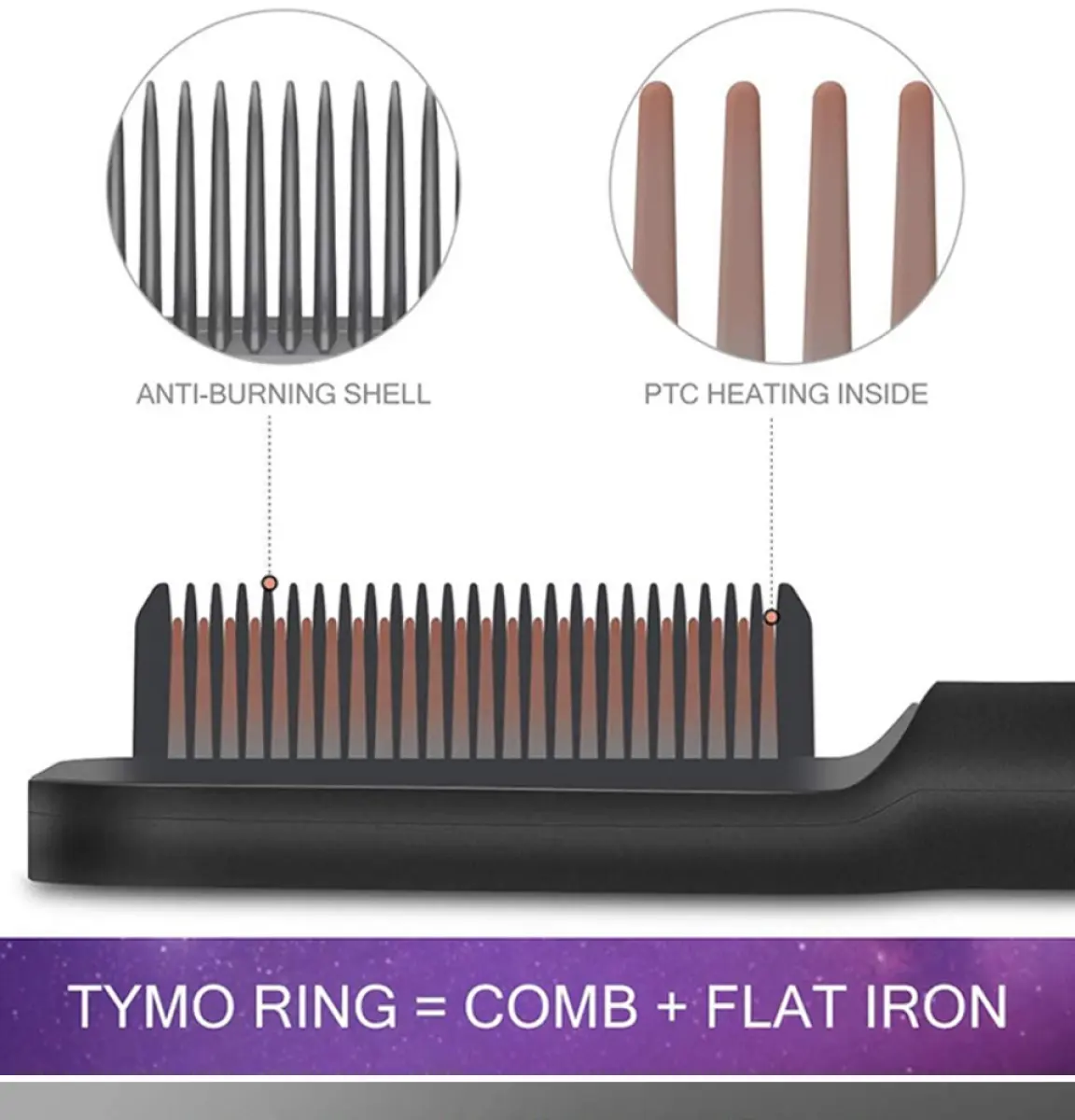 tymo hair straightener comb malaysia
