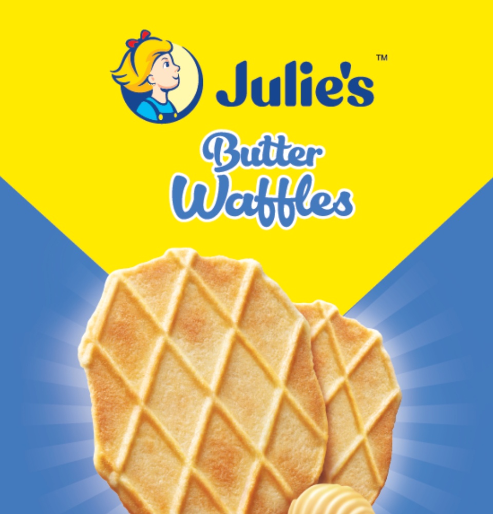 Julies Butter Waffles 100g X 6 Packs