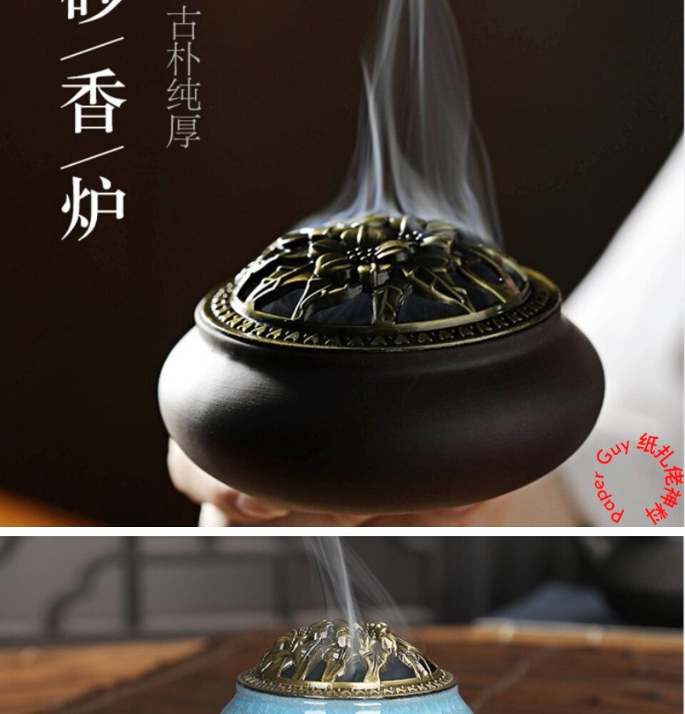 【和】周政作 ★香炉　美品 小满仓·精工珐琅·110cc 原矿极品朱泥料慕古润泽型体经典可爱雅致