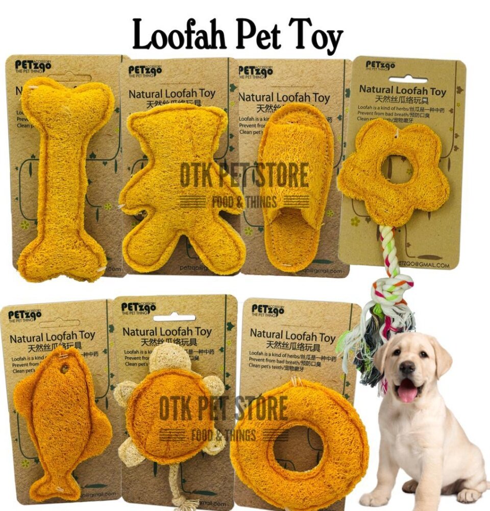 Loofah dog hot sale toy