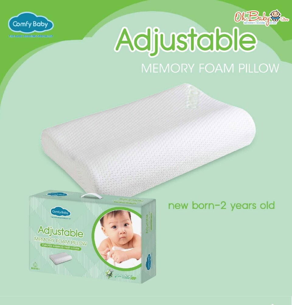 Comfy baby adjustable 2024 memory foam pillow